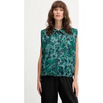 Pánská vesta Vesta adidas Animal Print 3-Stripes JV6958 tyrkysová 67X, vel. M