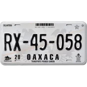 Držák SPZ Mexická SPZ Oaxaca RX-45-058
