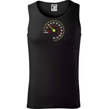 Pánské termoprádlo Tachometr cítí se - 20 let - Tílko pánské Core - L ( Černá )