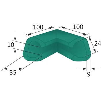 Obalový materiál 20 ks - Pěnový polyetylén Profil U FIX 25-C (ROH 100x100)