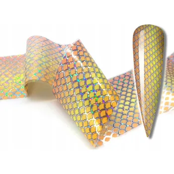 Obraz Fólie transferová 10 cm x 4 cm Mořská panna, Šupiny, Ombre