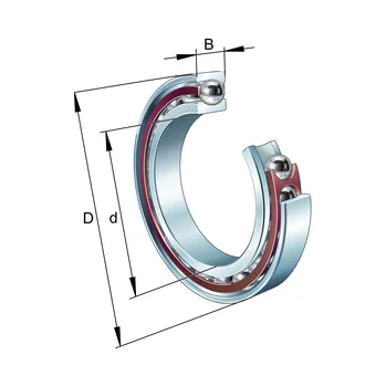 B7206-E-T-P4S-UM-GA21 FAG Kuličkové ložisko s kosoúhlým stykem