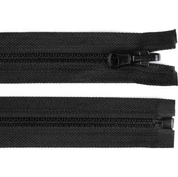 Zip Kostěný zip No 5 délka 50 cm oboustranný, malé, černá
