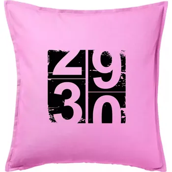 Polštář Tachometr 30 - Polštář 50x50 - 50x50 - Pouze potah ( Růžová )