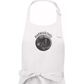 Kuchyňská zástěra Padesátník Československý - Dámská zástěra na vaření - Univerzální velikost ( Bílá )