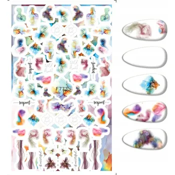 Samolepky na zdobení nehtů - Vzory Akvarel