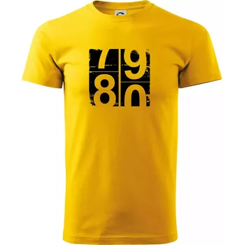 Tachometr 80 - Triko extra velké (5-8XL) - 7XL ( Žlutá )