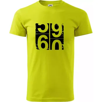 Pánské tričko Tachometr 60 - Klasické pánské triko vyšší gramáže - 2XL ( Limetková )