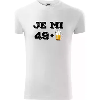 Je mi 50 pivo - Viper FIT - Pánské zůžené tričko - 2XL ( Bílá )