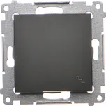 KONTAKT-SIMON Jednopólový spínač osvětlení Premium Black DW6A.01/49 KONTAKT SIMON