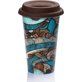 Náhradní díl pro kávovar DeLonghi 5513281021 keramický termohrnek o objenmu 300ml vzor THE TASTER se silikonovým víčkem