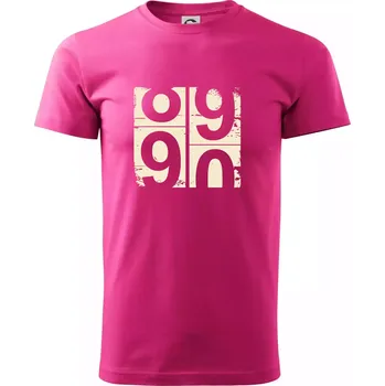 Pánská móda Tachometr 90 - Klasické pánské triko vyšší gramáže - 2XL ( Purpurová )