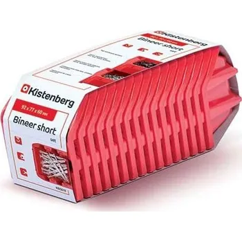 Úložný box Úložný box 92x77x60mm, červený, sada 16 ks KISTENBERG