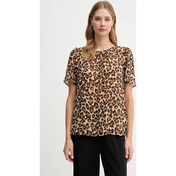 Dámská halenka Halenka Dkny dámská, béžová barva, vzorovaná, UE5TIF97 80X, vel. M