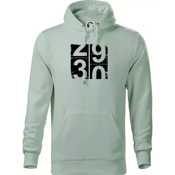 Pánská mikina Tachometr 30 - Mikina pánská Cape s kapucí - XL ( Sage )