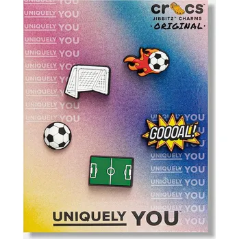 Chlapecké sandály Připínačky na dětské boty Crocs Futbol 5 Pack 5-pack 10015249.Futbol.5.Pack vícebarevná MLC, vel. ONE SIZE