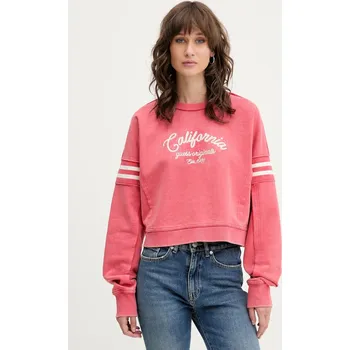 Dámská mikina Bavlněná mikina Guess Originals W5YQ24.K68I4 růžová 38X, vel. XS