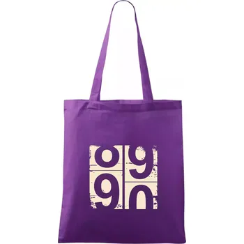 Tachometr 90 - Taška bavlněná - 42 x 38 cm ( Fialová )