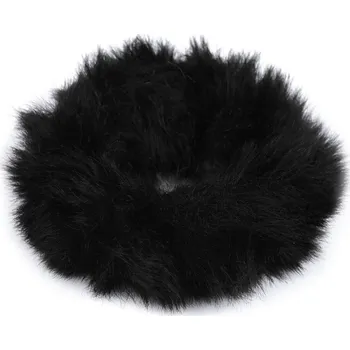 Gumička do vlasů kožešinová Varianta: 7 černá, Balení: 1 ks