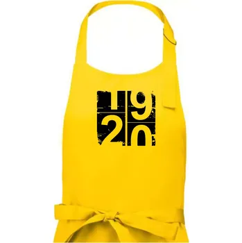 Kuchyňská zástěra Tachometr 20 - Dámská zástěra na vaření - Univerzální velikost ( Žlutá )