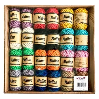 Set školních potřeb Mulina 10m 12 kol. x 2 szt. MUL-6619, Aliga