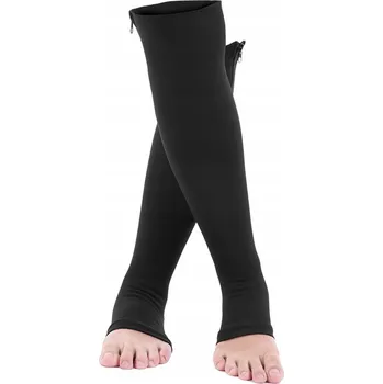 Dámské ponožky Kompresní punčochy XXL černé