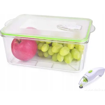 Dóza na potraviny DEDRA 2600 ml tritanová VZDUCHOCUC vakuovací dóza na potraviny