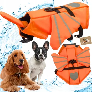 Obleček pro psa KAPOK pro psa plovací vesta do vody SE KŘÍDLY vel. S