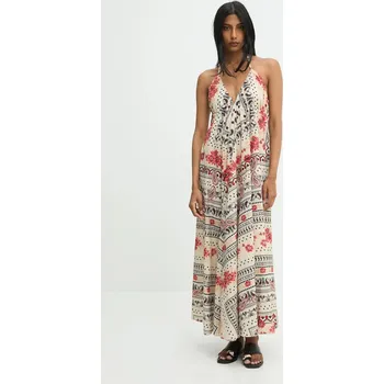 Dámské šaty Bavlněné šaty Answear.LAB 4308.IOS béžová 01X, vel. S/M