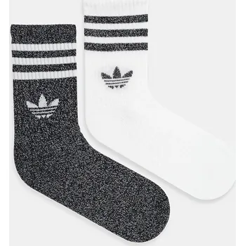 Pánské ponožky Ponožky adidas Originals 3-Stripes 2-pack pánské, černá barva, JV6049 99X, vel. 34/36