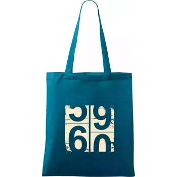 Tachometr 60 - Taška bavlněná - 42 x 38 cm ( Petrolejová )