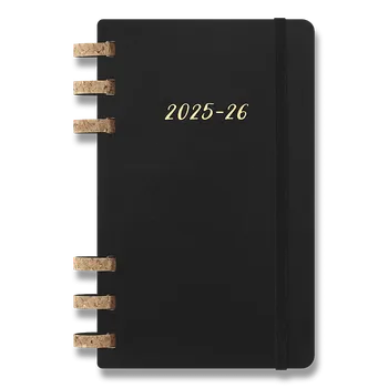 Diář Diář Moleskine Spiral 2025-26 Academic - měkké desky L, měsíční/týdenní, černý