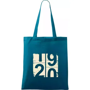 Tachometr 20 - Taška bavlněná - 42 x 38 cm ( Petrolejová )