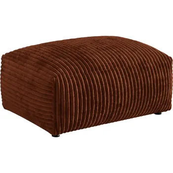 Taburet Micadoni Terakotově červená manšestrová podnožka Martina 95 x 65 cm