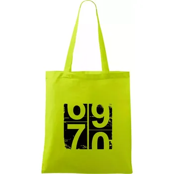 Tachometr 70 - Taška bavlněná - 42 x 38 cm ( Limetková )