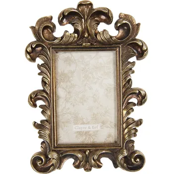Rám na obraz Antik zlatý fotorámeček s ornamenty - 18*2*27 cm / 10*15 cm