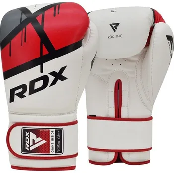 Boxerské rukavice RDX Sports Boxerské rukavice F7 Ego Red - RDX Barva: Bílá, Velikost: 10 oz