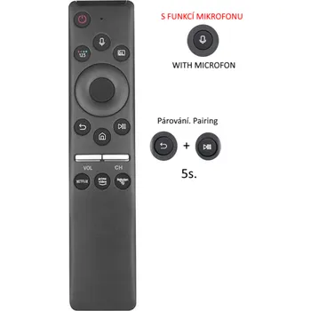 Dálkový ovladač Samsung BN59-01312H náhradní dálkový ovladač stejného vzhledu včetně hlasových povelů