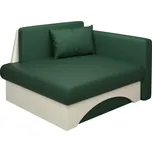 Rozkládací křeslo KUBOŠ NEW UNI, zelené/béžové, s úložným prostorem 104x78x70 cm