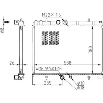 Chladič motoru Chladič, chlazení motoru HART 610 250