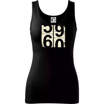 Dámské tričko Tachometr 60 - Dámské tílko - M ( Černá )