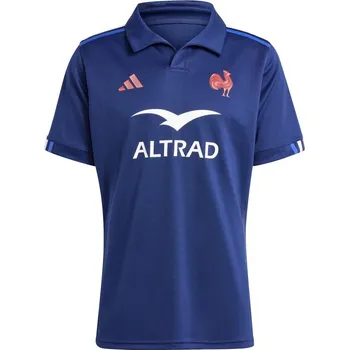 adidas France Rugby Home Shirt 2024 Adults Dark Blue L