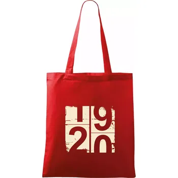 Nákupní taška Tachometr 20 - Taška bavlněná - 42 x 38 cm ( Červená )