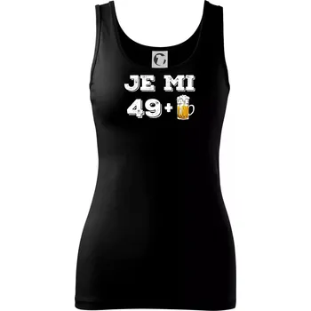 Dámské tričko Je mi 50 pivo - Dámské tílko - L ( Černá )
