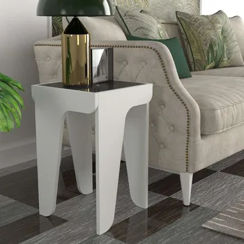 Jídelní stůl MATEUS příruční stolek, bílá