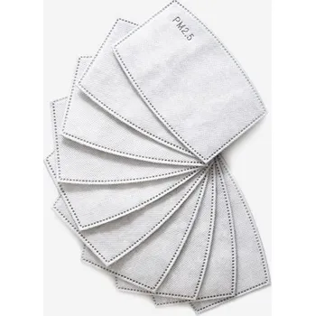 Opasek na cvičení Filtr PM2.5 do ochranné roušky 10 ks - GymBeam Barva: Bílá