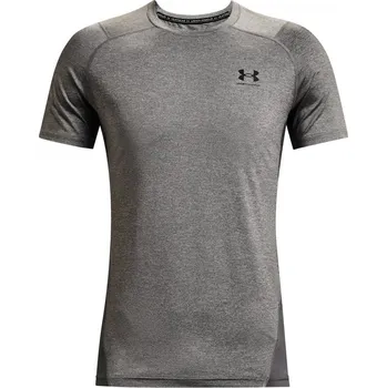 Under Armour HeatGear® Fitted Short Sleeve Mens Carbon Heather M