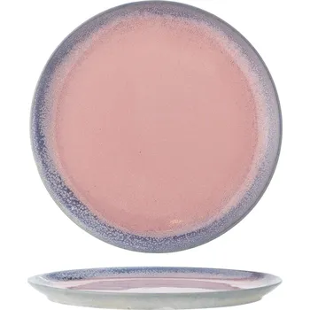 Talíř Bloomingville, Jídelní talíř Paula 26,5 cm růžovo-modrý - Formadore