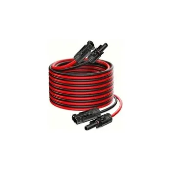 solární kabel Solární kabel 4mm2, červený+černý s konektory MC4,prodloužení 10m