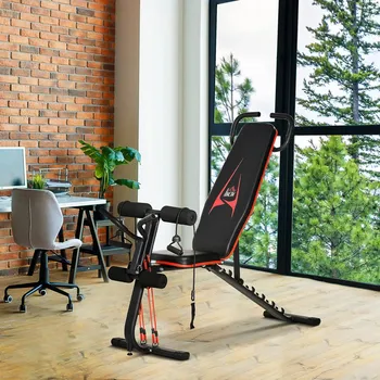 Nastavitelná posilovací lavice 145 x 49 x 57-127 cm | černá